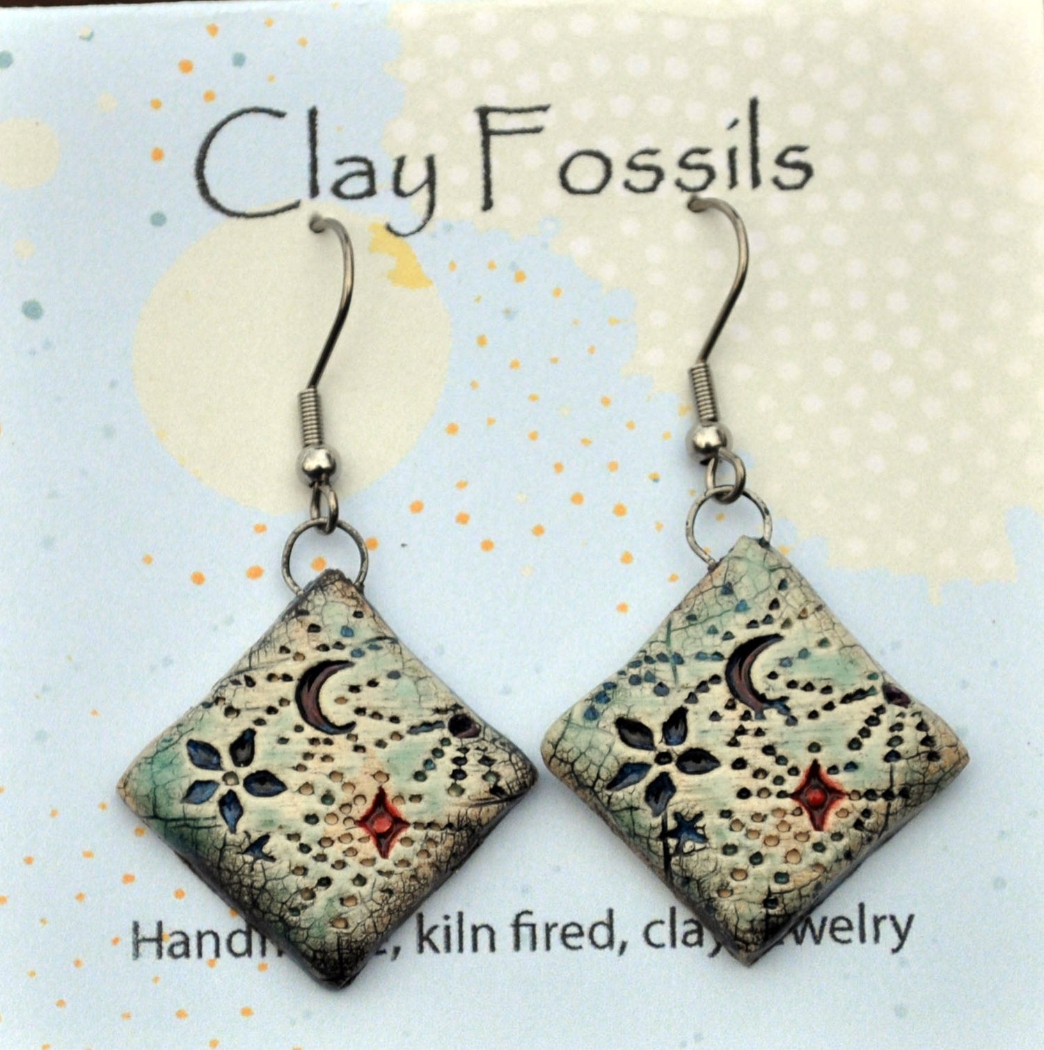 Clay Fossils Earrings