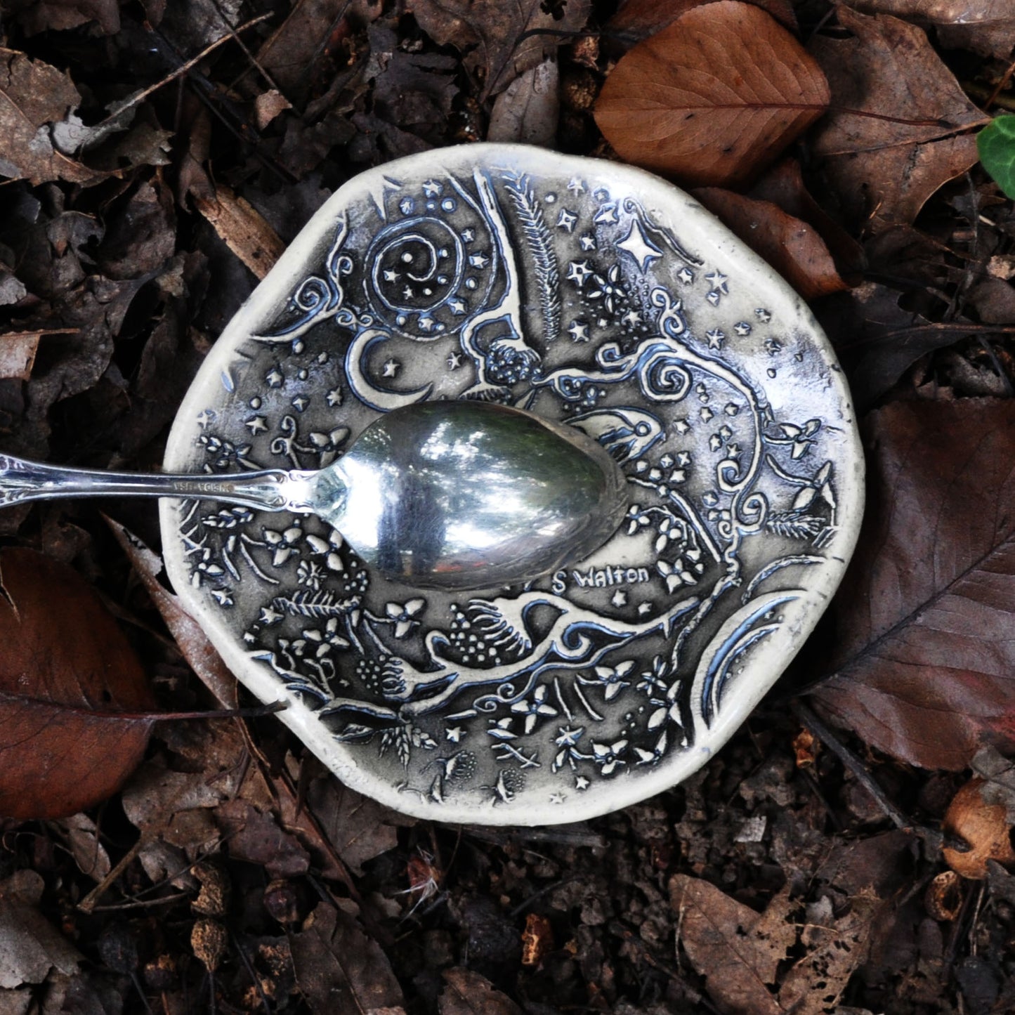 Butterfly Garden, Spoon Rest, Soap Dish in Black