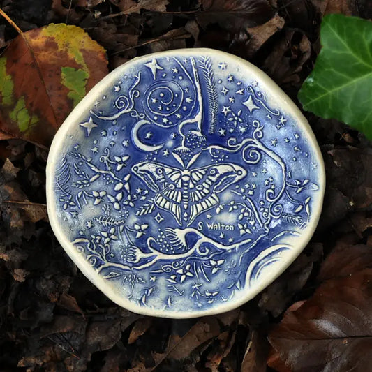 Butterfly Garden, Spoon Rest, Soap Dish in Blue