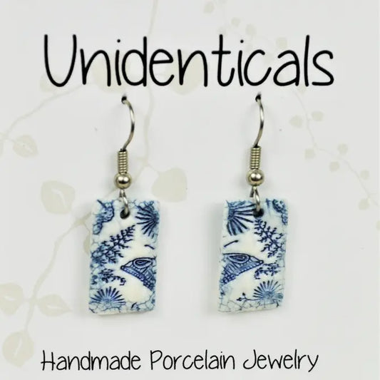 Earrings, Half Butterfly Garden Handmade USA E304