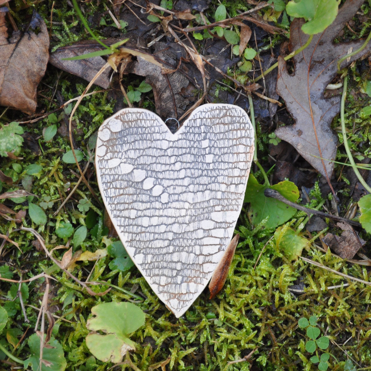 Clay Fossil Ornament, Bees Create Magic