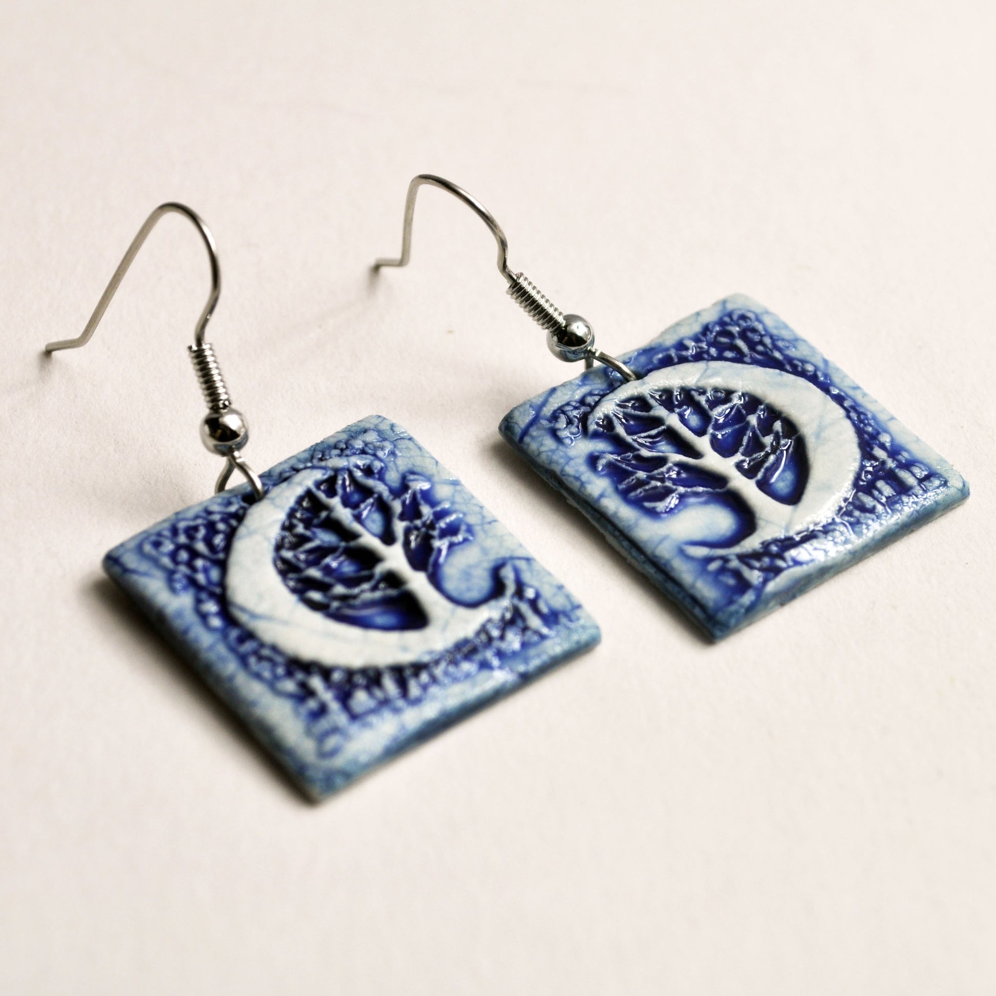 EMS727 Crescent Moon Tree Blue Square Earrings loose profile.jpg